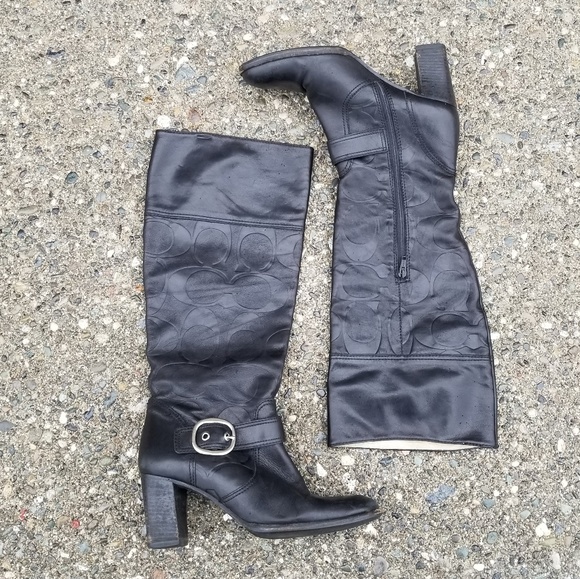 Coach Leather Boots - Picture 1 of 7